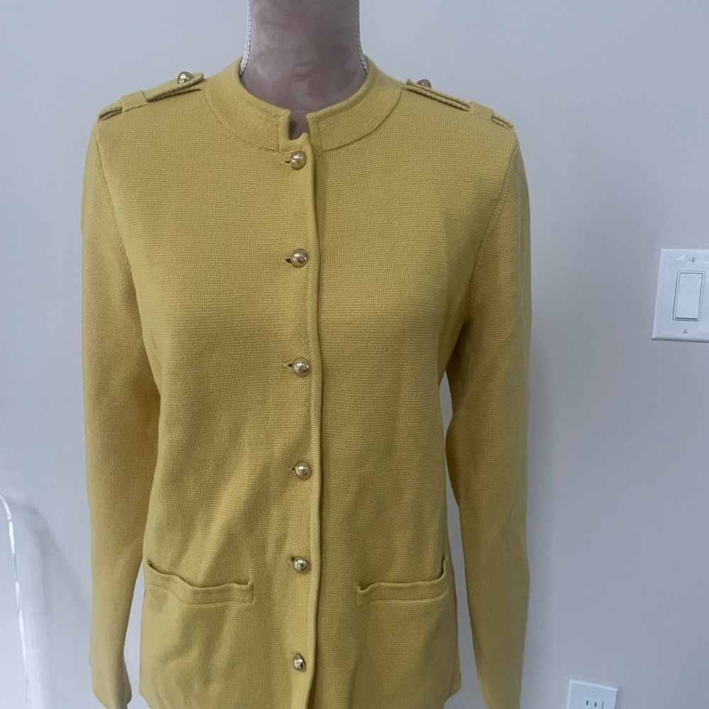 Talbots knit jacket/cardigan Marino wool size 8